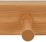 Wall Mount 7-Peg Wood Rack (Bamboo) - Organizer for Bathroom, Kitchen, Laundry Room, Office, Garage, Classroom, & More / Hang Entryway Coats, Purses, Scarves, & Hats